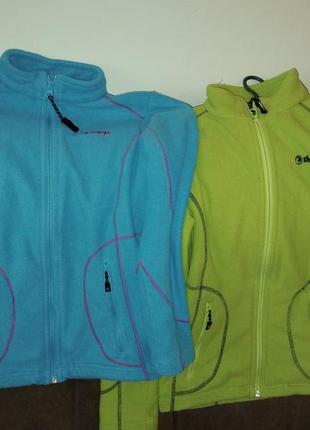 Кофта флісова 12років кофта флисовая 152р. не тонка салатова