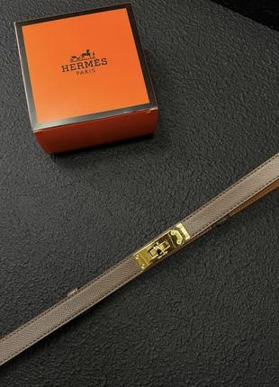 Жіночий шкіряний трендовий ремінь в стилі hermes kelly гермес хермес