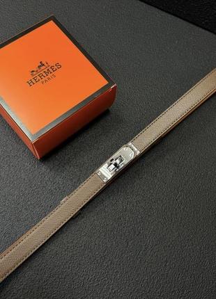 Жіночий шкіряний трендовий ремінь в стилі hermes kelly гермес хермес