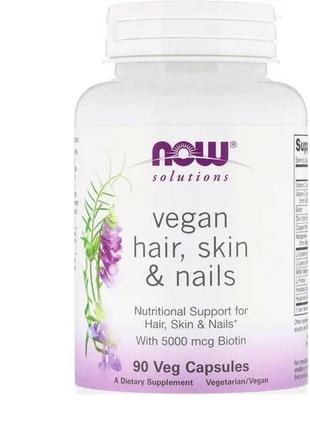 Now hair, skin & nails / волосся, шкіра та нігті у капсулах №90