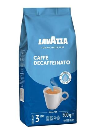 Кава lavazza caffe decaffeinato beans 500g