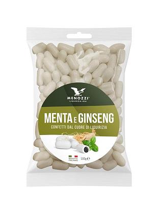 Драже menozzi de rosa menta e ginseng liquirizia 100g