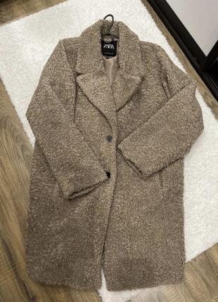 Шубка тедді zara
