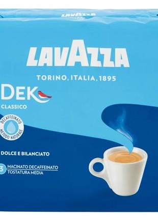 Молотый кофе lavazza dek classico decaffeinato 500g