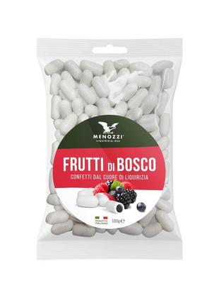Драже menozzi de rosa frutti di bosca liquirizia 100g