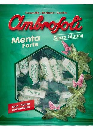Леденцы ambrosoli menta forte 150g