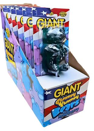 Мармелад lucky dip giant gummy yummy bears blue raspberry 227g