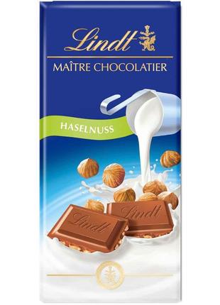 Шоколад lindt maitre chocolatier haselnuss 100g