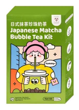 Чай tokimeki bubble tea kit japanese matcha 255g