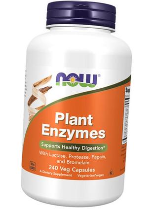 Фермент для пищеварения, plant enzymes, now foods 240вегкапс (69128014)