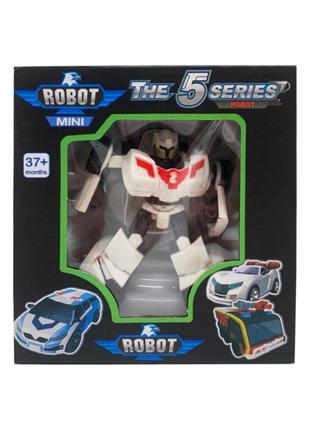 Ігровий трансформер транспорт tobot w339, 12 видів білий