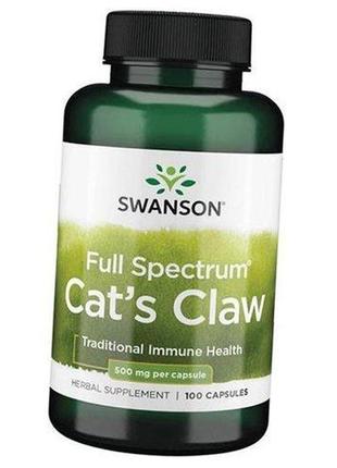 Экстракт коры кошачьего когтя, cat's claw, swanson 100капс (71280005)