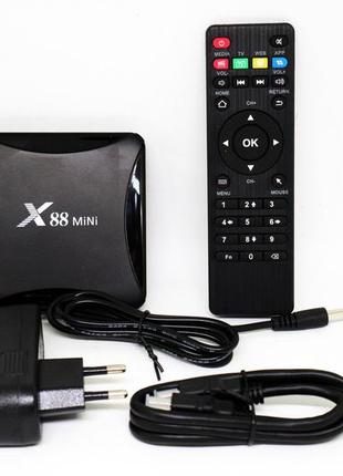 Tv box android x88 mini 4ядра+2gb ram+16gb rom android