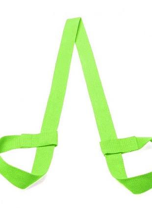 Слинг перетяжка для переноски коврика йоги зеленый
