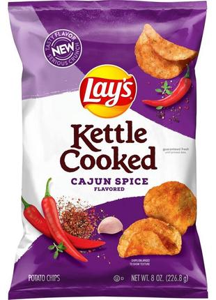 Чипсы lay's kettle cooked cajun spice 226g