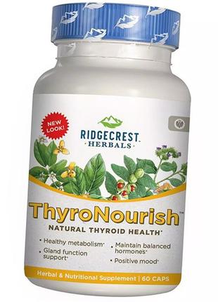 Комплекс для поддержки щитовидной железы, thyroid thrive, ridgecrest herbals 60вегкапс (71390001)
