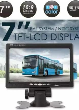 Дисплей lcd 7'' автомобильный монитор на две камеры, экран для камеры заднего вида