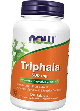 Трифала, triphala 500, now foods 120таб (71128117)