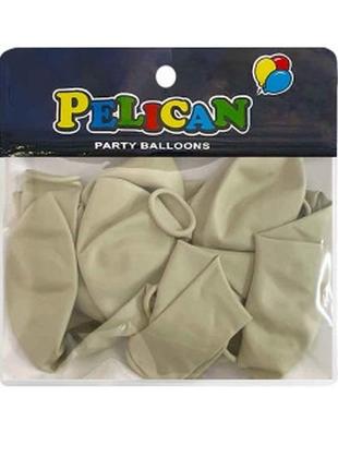 Кульки 10' (26 см) вінтажний молочний 10 шт/уп бежевий pelican 811070 knz