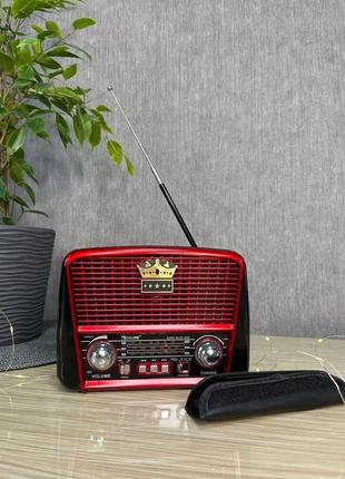 Портативний радіоприймач golon rx-455 solar, радіо із сонячною панеллю 3228