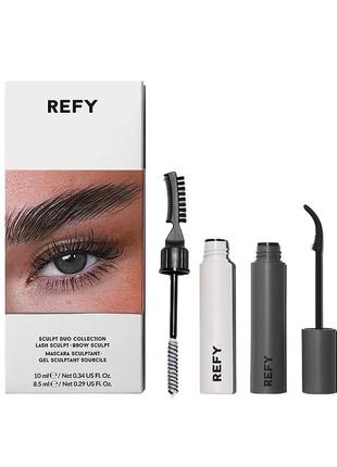 Набор refy sculpt duo collection (скульптор для бровей 8,5 мл + тушь-скульптор для ресниц 10 мл)
