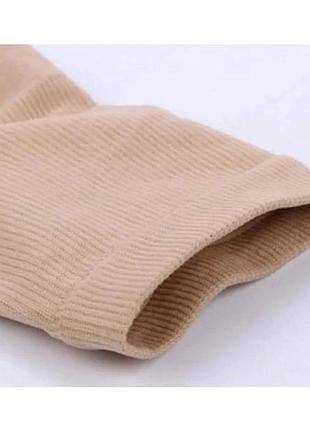 Компрессионные гольфы zip sox l/xl, бежевые носки для варикозного расширения вен 89093 фото