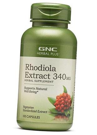 Екстракт родіоли рожевої, rhodiola extract 340, gnc 100капс (71120028)