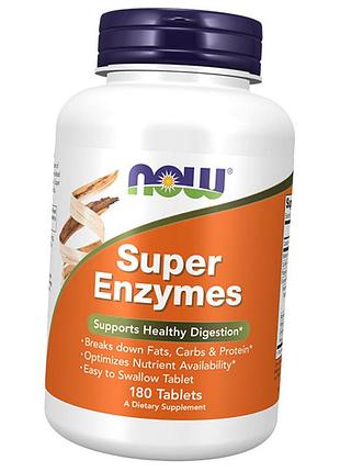 Травні ферменти, super enzymes, now foods 180таб (69128015)