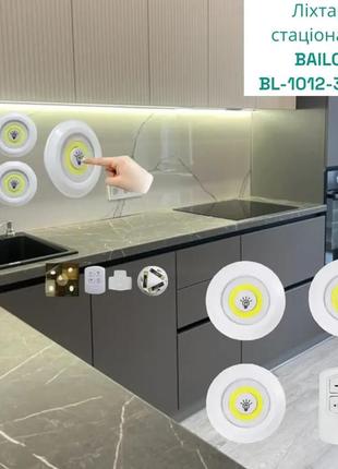 Комплект led светильников с пультом и таймером bl-1012 cob