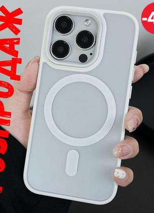 Чохол magnetic color з magsafe для iphone 14 (white)