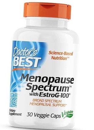 Допомога при менопаузі, estrog-100, menopause spectrum, doctor's best 30вегкапс (71327016)