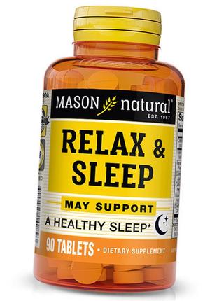 Засіб для спокою та міцного сну, relax and sleep, mason natural 90таб (71529023)