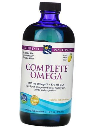 Рідкий омега комплекс, complete omega liquid, nordic naturals 473мл лимон (67352028)