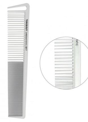 Расческа toni guy carbon antistatic карбоновая многофункциональная белая (8917)