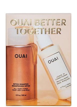 Набір для догляду за волоссям ouai better together kit (шампунь, 300 мл + незмивний кондиціонер, 140 мл)
