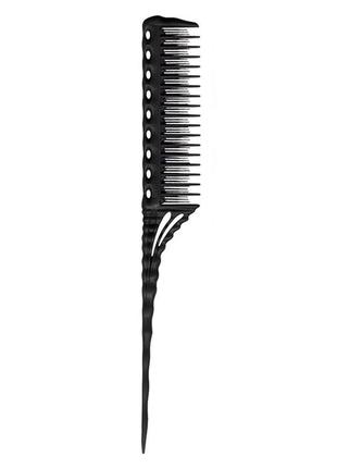 Гребень y.s.park 150 tail combs black 218 мм