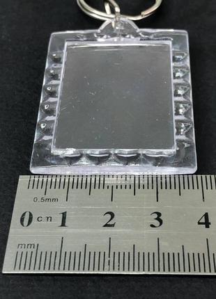 Акриловая заготовка для брелка, 40х50мм - прозрачная шч