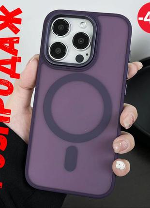 Чохол magnetic color з magsafe для iphone 14 (deep purple)