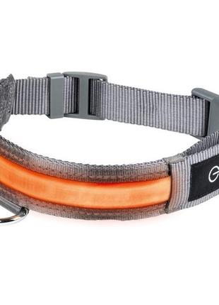 Ошейник для собак zoofari collier led pour chien светодиодный m 47-55х3,5 см