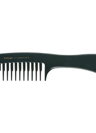 Гребень comair carbon profi line 723611 с ручкой 205 мм