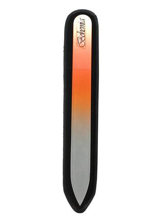 Пилка для нігтів скляна spl 99-1152 (115 мм) у шкіряному чохлі.