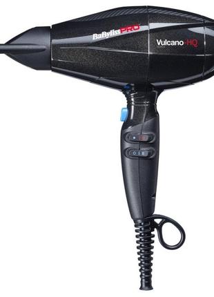 Фен для волос babyliss bab6980ie vulcano-hq ionic черный
