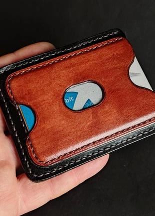 Кардхолдер з натуральної шкіри.