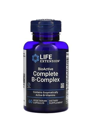 Life extension, повний комплекс біоактивних вітамінів групи b, 60 капсул
