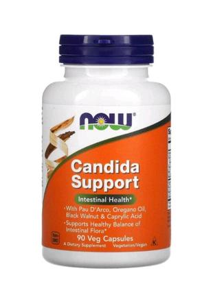 Now foods, candida support, 90 рослинних капсул