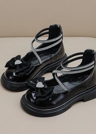 Стильные нарядные туфли для девочек (21)3 фото