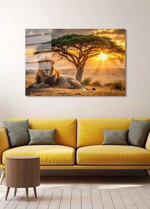 Картина на стекле novellaprint "король заката" 60х40см (409.1)