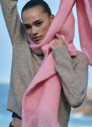 Шарф з бахромою zara
