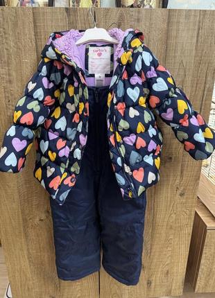 Зимний комбез carters + шапка и шарф в подарок 🎁