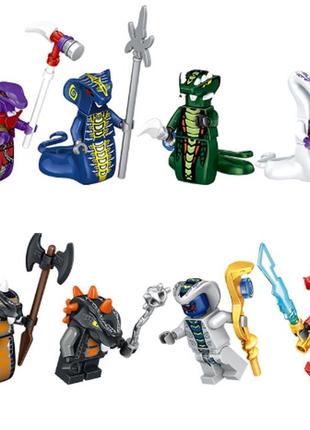 Конструктор набір фігурки чоловічки ніндзя ninjago змії для лего